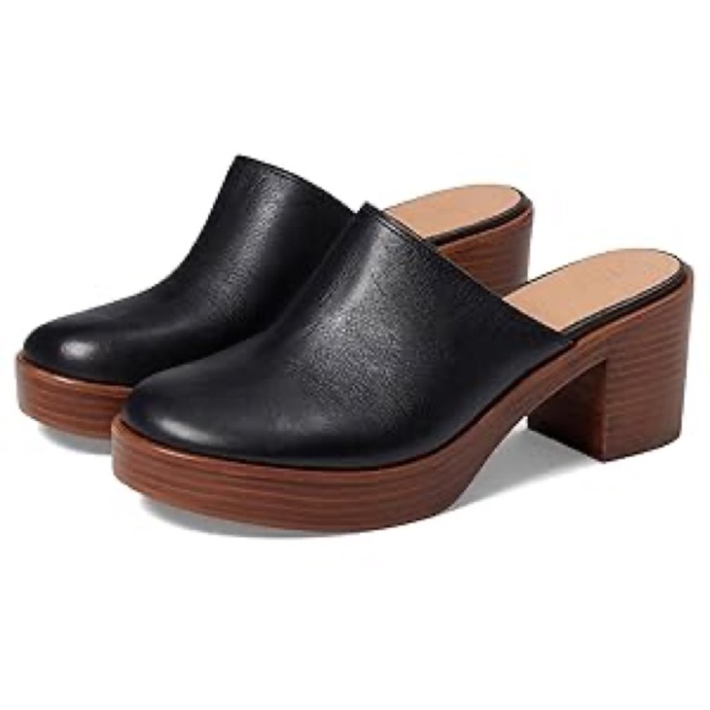 New Madewell Arden Platform Mule True Black Size 7 M - Picture 1 of 5